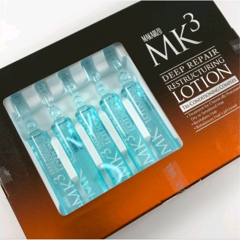 Makarizo MK3 deep repair restructuring Lotion serum biru