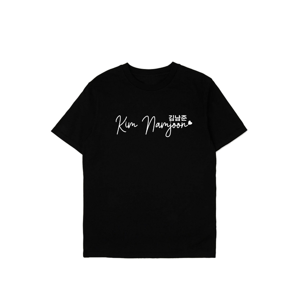 Kaos Kim Namjoon Tulisan Korean