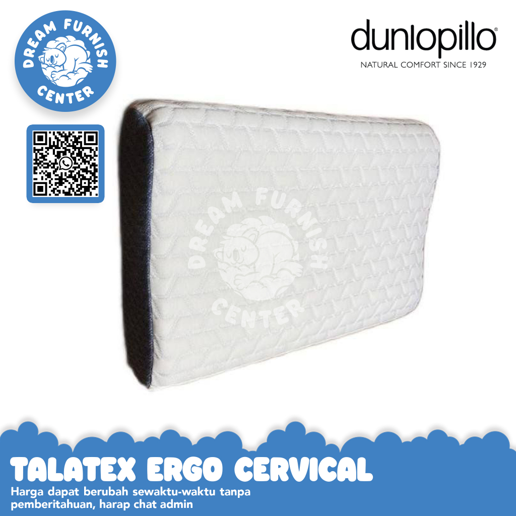 Dunlopillo Talatex Ergo Cervical Orthopedic Safe Latex Pillow