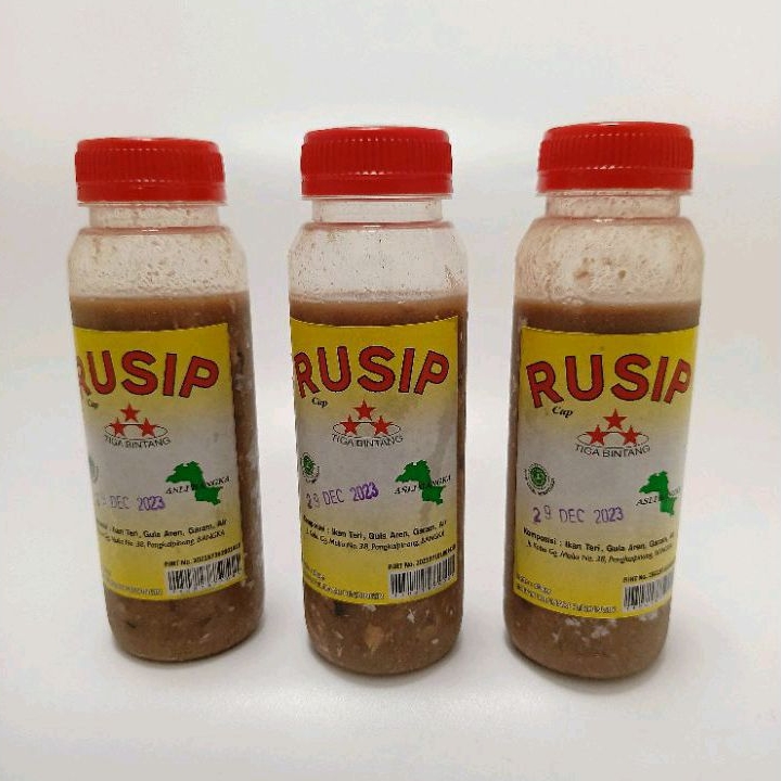 

RUSIP CAP TIGA BINTANG ASLI BANGKA RUSIP IKAN TERI 3 BINTANG SUPER