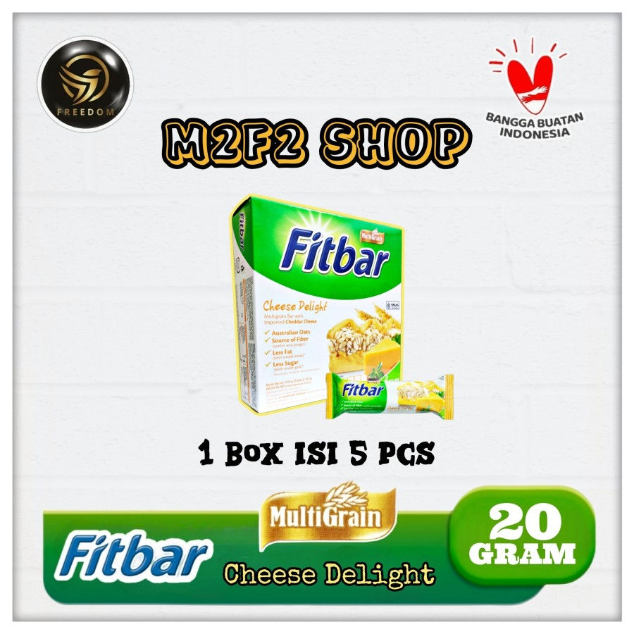 

Fitbar Multigrain Bar With Cheddar | Cheese Delight | Keju - 20 gr (Kemasan Box)