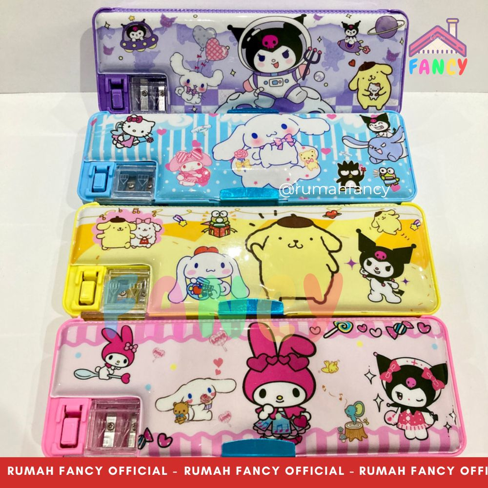 

[FREE BUBBLEWRAP] TEMPAT KOTAK PENSIL MAGNET SNR GP 65089 + Serutan 2 Lubang Motif My MELODI / CINAMON / KURO Ungu