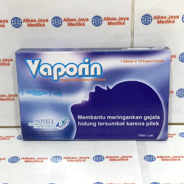 Vaporin Inhalasi Liquid Box Isi 10 Kapsul - Untuk Hidung Tersumbat
