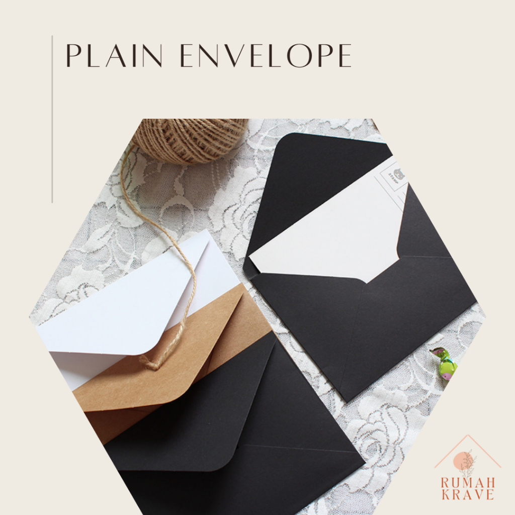 

RUMAH KRAVE - Plain Envelope Amplop Polos Kosong