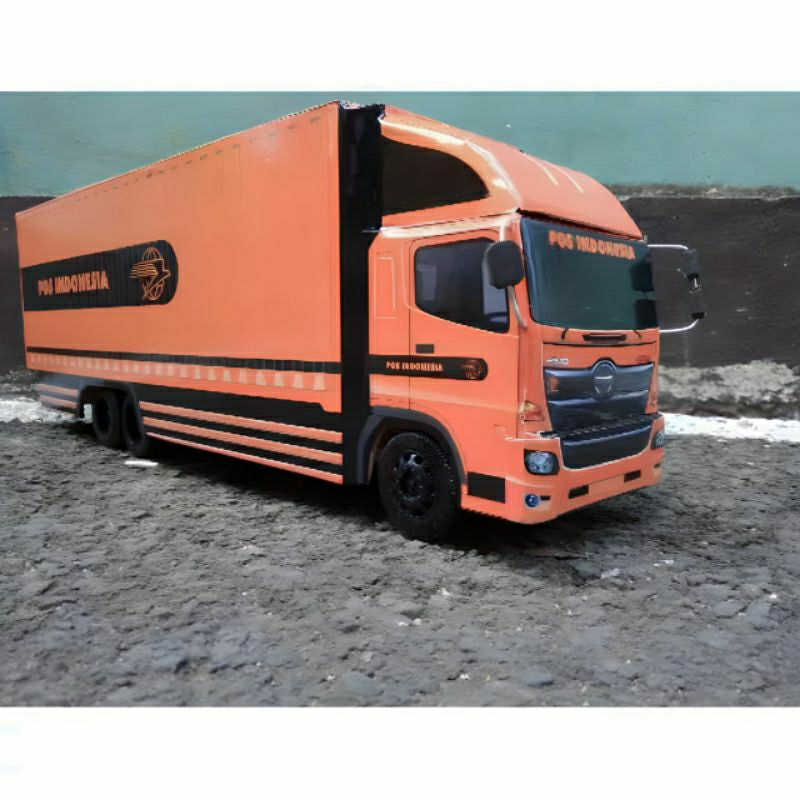 Miniatur truk HINO 500 mainan anak truck HINO 500 Pos Indonesia