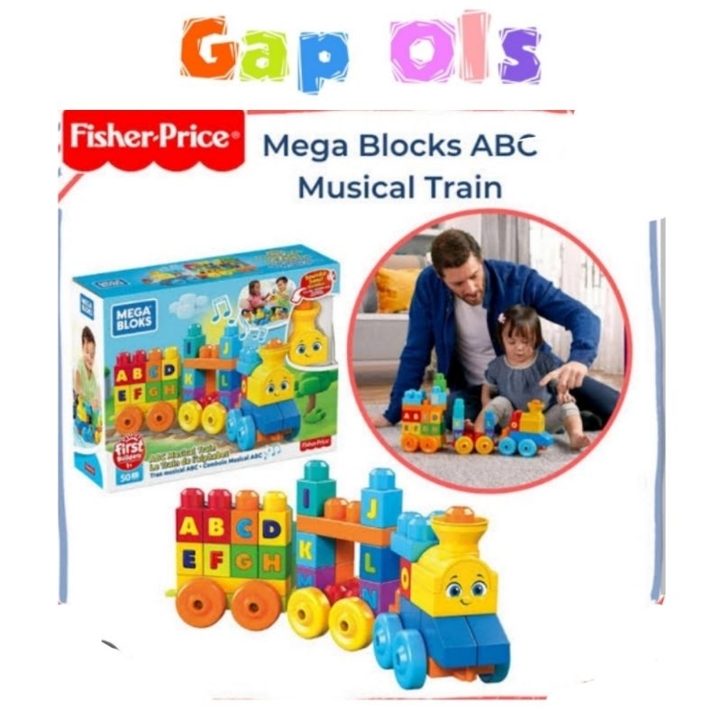 Mega Bloks ABC Musical Train Mega Bloks Musical Train Mega BlocksMega Bloks ABC Musical Train Mega B