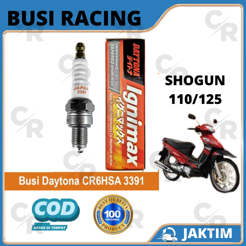 BUSI RACING DAYTONA IGNIMAX MOTOR SHOGUN 110/125 3391 IRIDIUM ORIGINAL