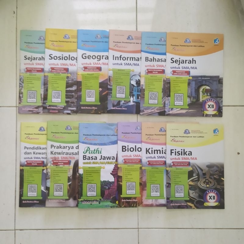 LKS Kelas 11 & 12 Semester 1 K-13 Kurikulum 2013 SMA / MA Baru Fisika Kimia Biologi Sejarah cuci gud