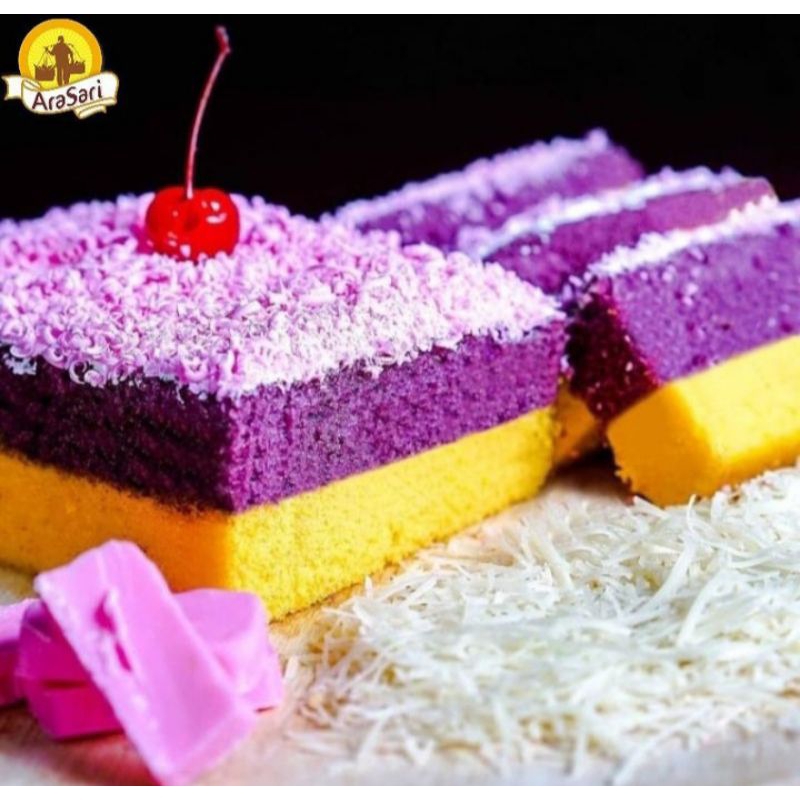 

Lapis Talas Bogor Arasari Premium Toping Blueberry