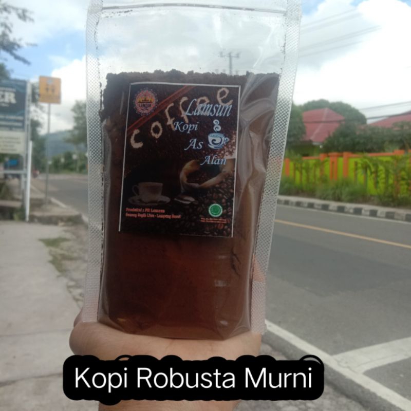 

kopi hitam robusta, liwa lampung barat 250g