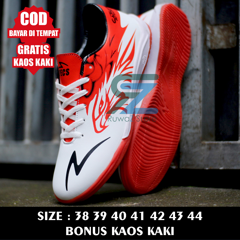 776611 (Bayar Di Tempat) SEPATU FUTSAL SPECS_ ACCELERATOR_ PINK OLAHRAGA PRIA TERBARU