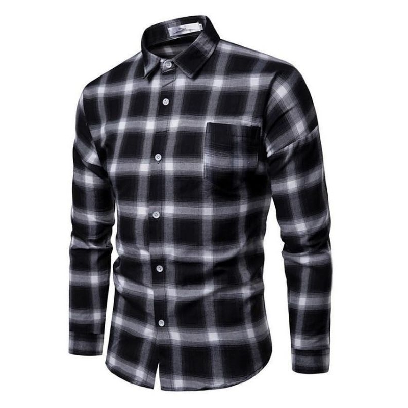 Kemeja Kotak Kotak Volcom Hurley Lengan Panjang