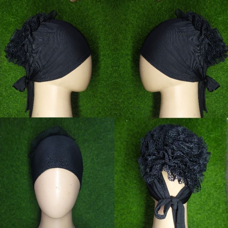 mollusca hijab Daleman jilbab Ciput turki renda inner Turki cepol Jersey premium