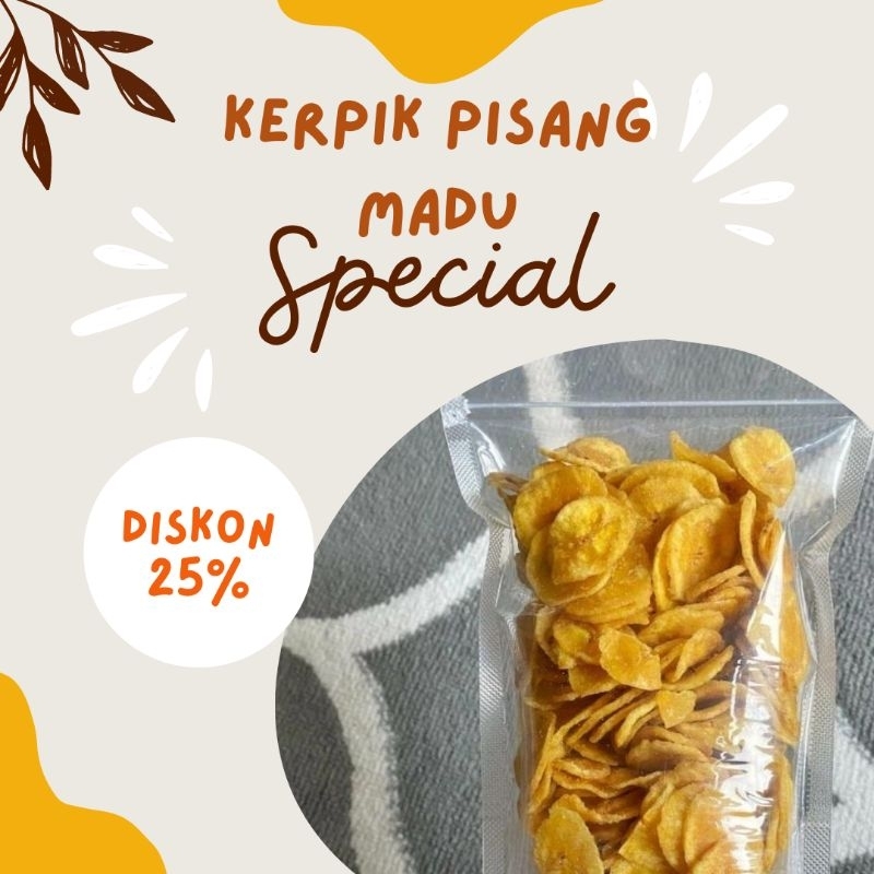 

keripik pisang madu/keripik pisang manis/cemilan manis 250g