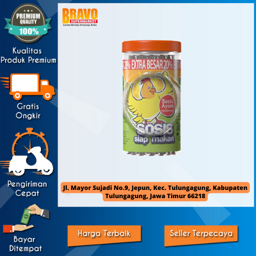

Bravo Supermarket Tulungagung - Sosis So Nice Siap Makan Rasa Ayam 25 Pcs