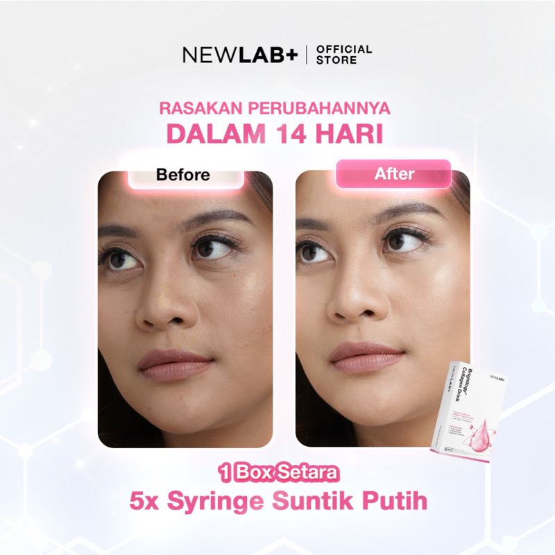 Newlab collagen drink 15 sachet Newlab+ Brightlogy kolagen dan gr gram minuman ori COLLAGEN BRIGHTLOGY powder drink 250gr 255gr 15sachet NEWLAB+ NEWLAB