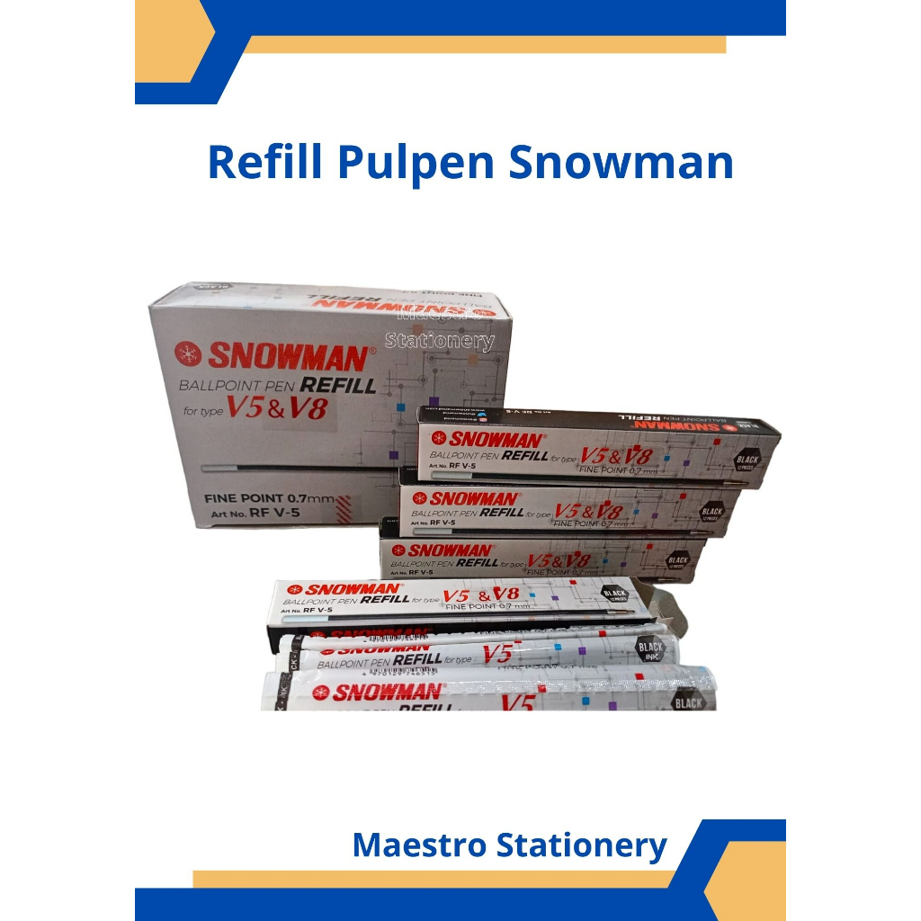 

Refil Pulpen Snowman V5 dan V8