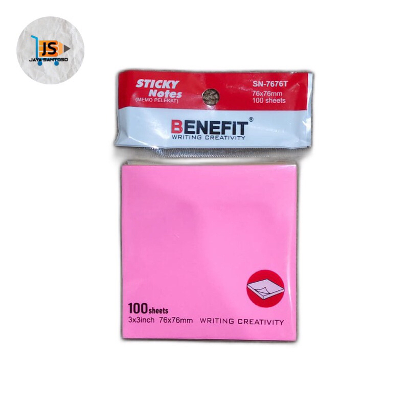 

sticky note / Stick note / kertas memo tempel Benefit Tanggung 3 x 3 inch