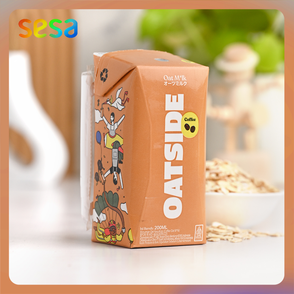 

OATSIDE Oat Milk Coffee with Straw 200ml - Susu Sehat Minuman Segar