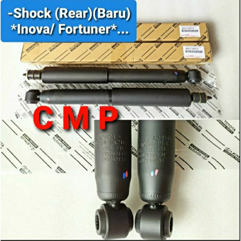 SHOCK ABSORBER REAR SHOCK BREAKER SHOCK BREKER BELAKANG TOYOTA INOVA INNOVA/FORTUNER 48531-0K210 ORI