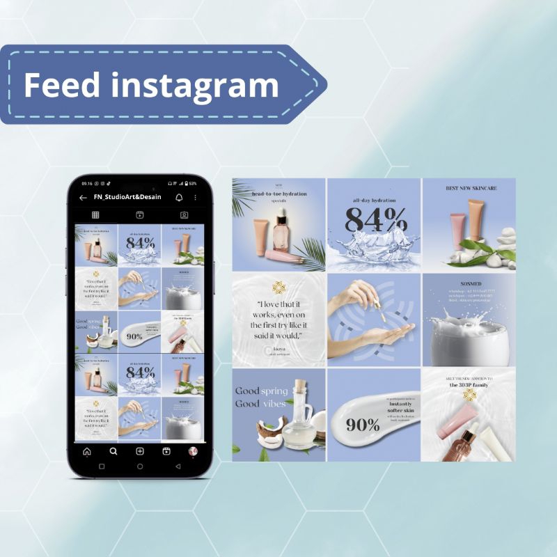 Desain Feed instagram bisa satuan
