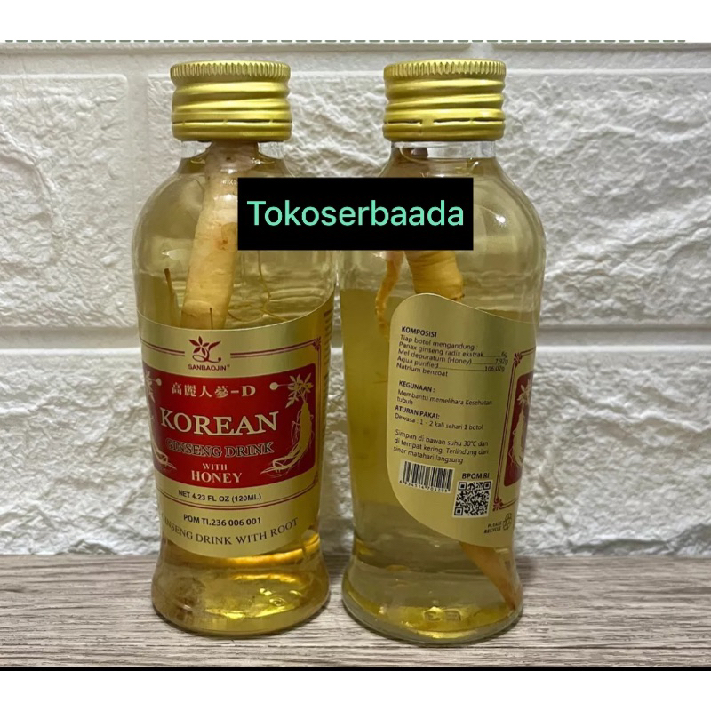 

Korean ginseng with honey 1botol 120ml/ minuman ginseng/kesehatan