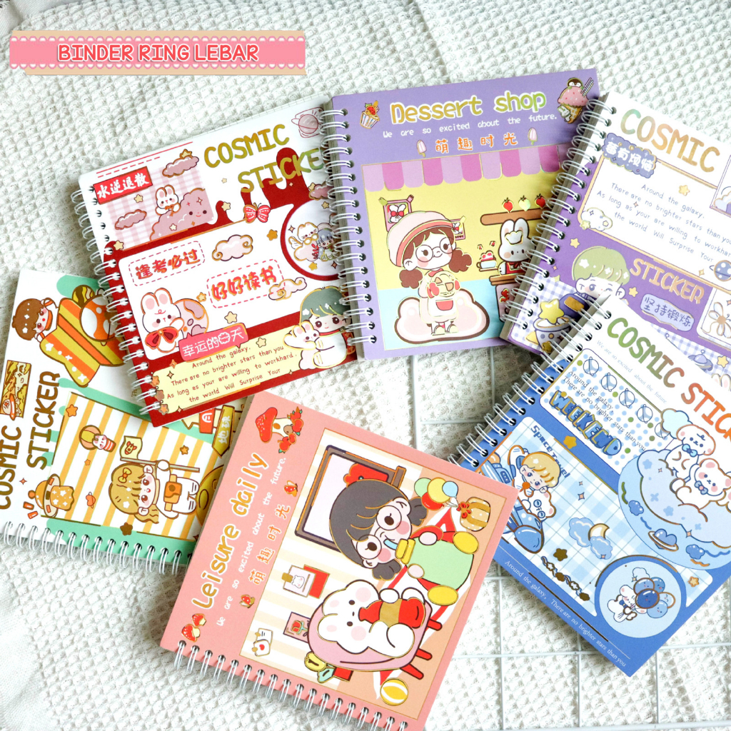 

GEM - BUKU DIARY JOURNALING BINDER LEBAR ISI 80 LEMBAR MOTIF ANAK LAKI LAKI DAN PEREMPUAN KARTUN FULL KOTAK KOTAK GRID STIKER BUKU DIARY RING STIKER ANAK STICKER BUKU