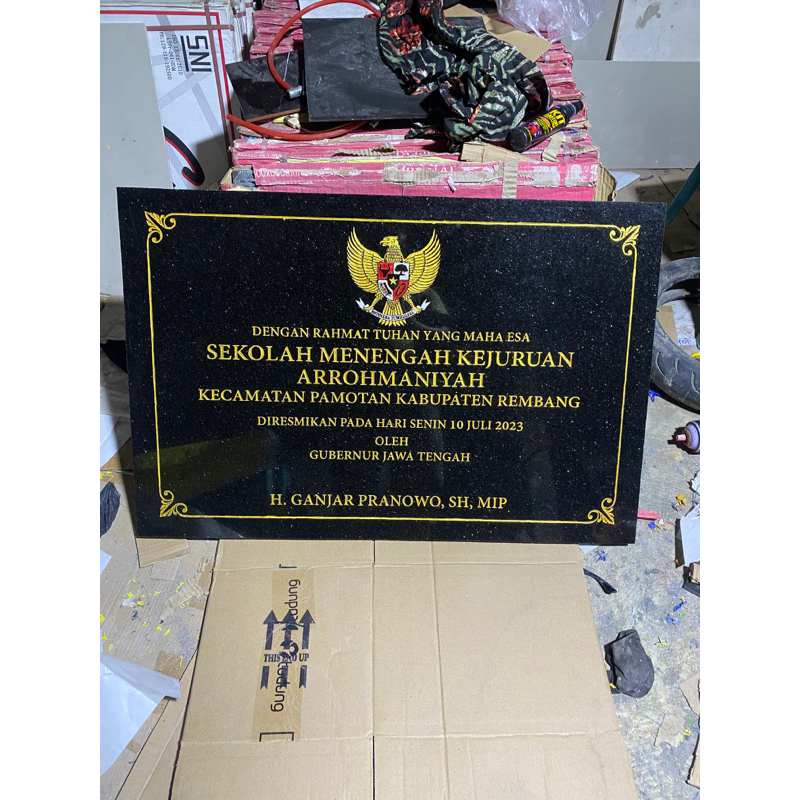 PRASASTI PERESMIAN