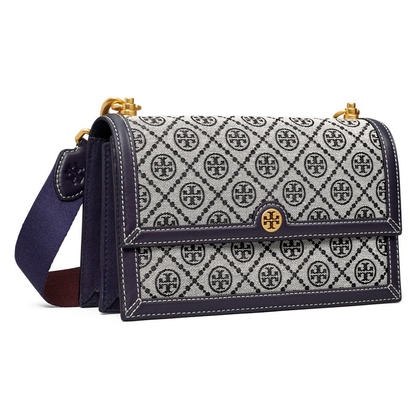 Tb Monogram Jacquard Shoulder Bag 81863