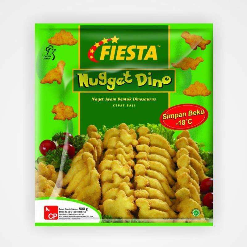 

Fiesta Dino Chicken Nugget 500GR BEST SELLER Nugget Ayam