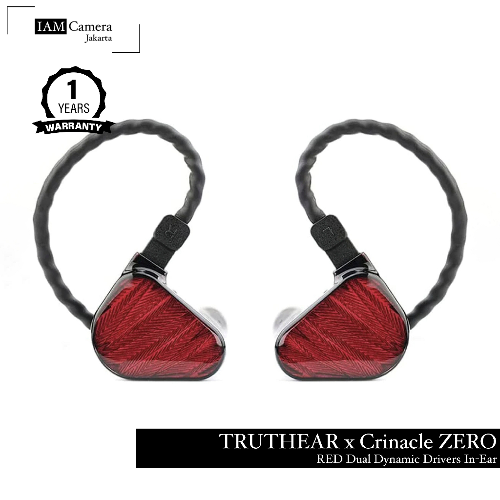 TRUTHEAR X CRINACLE ZERO RED Dual Dynamic Drivers IEM In Ear Monitor Earphone Truthear x Crinacle Zero Red