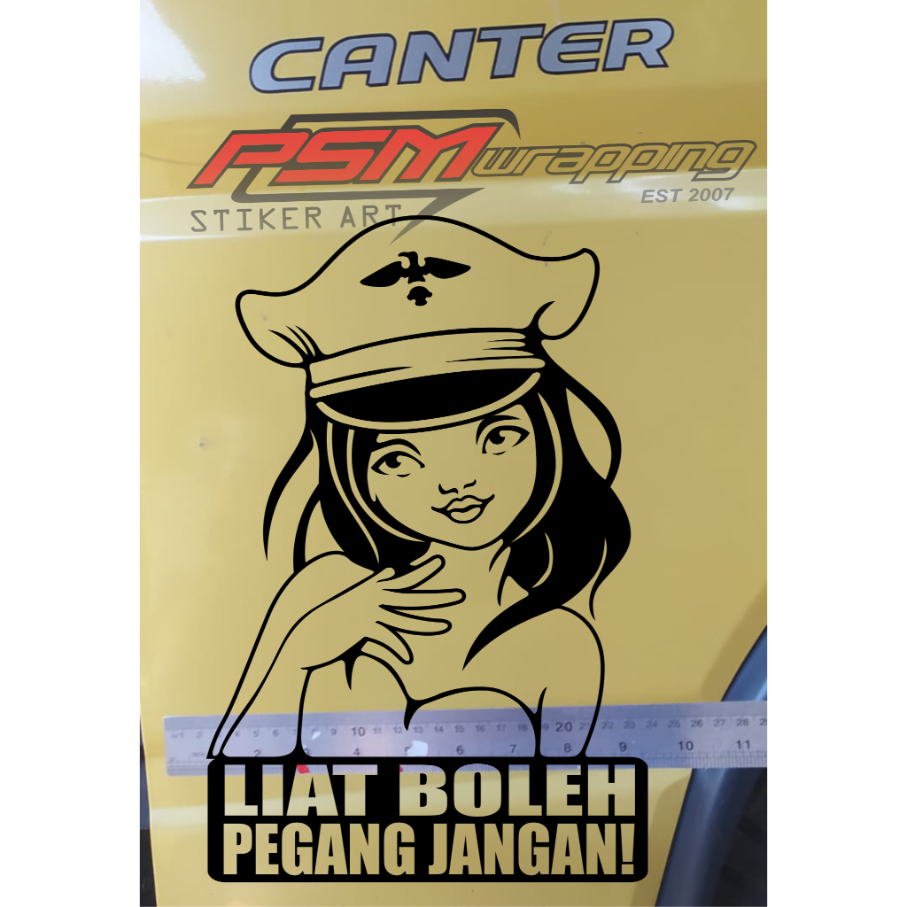 STIKER KACA MOBIL BODY PINTU CANTER TRUK DLL