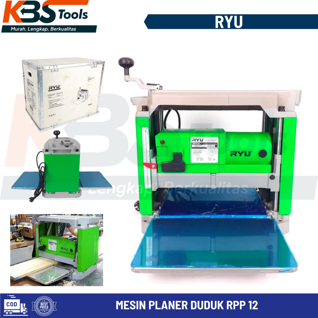 Ryu Planer Duduk RPP12 Serut Ketam Meja Planner Pasah Kayu RPP 12