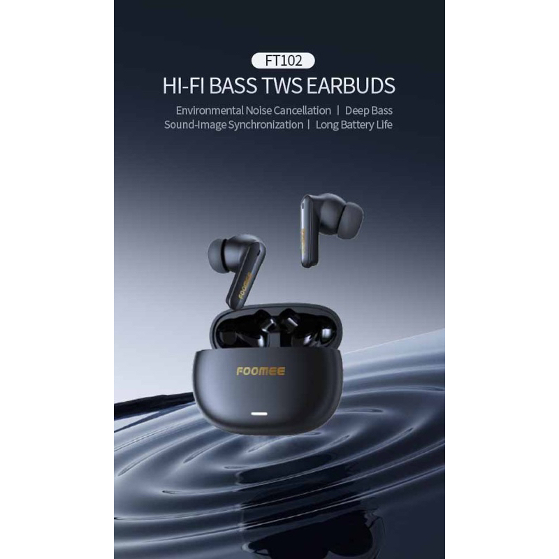 TWS Headset Bluetooth Foomee FT102 Orginal Super Bass