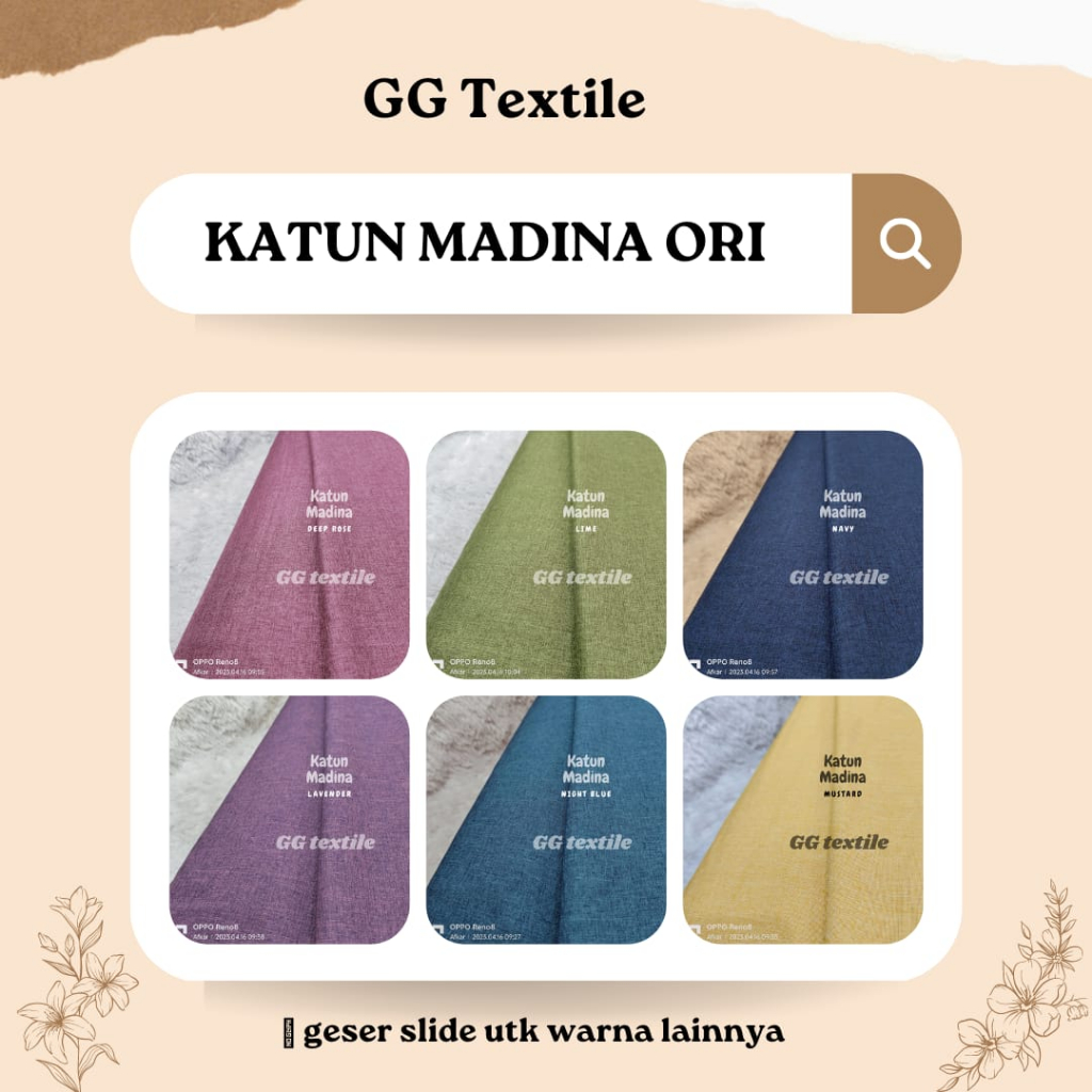 Katun Madinah Fodu [Harga Grosir per 1 Roll isi 40 Yard]