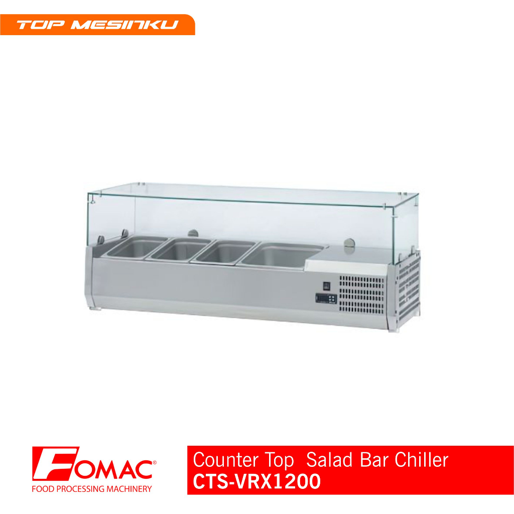 Counter Top Salad Bar Chiller FOMAC CTS-VRX1200 - showcase pendingin salad
