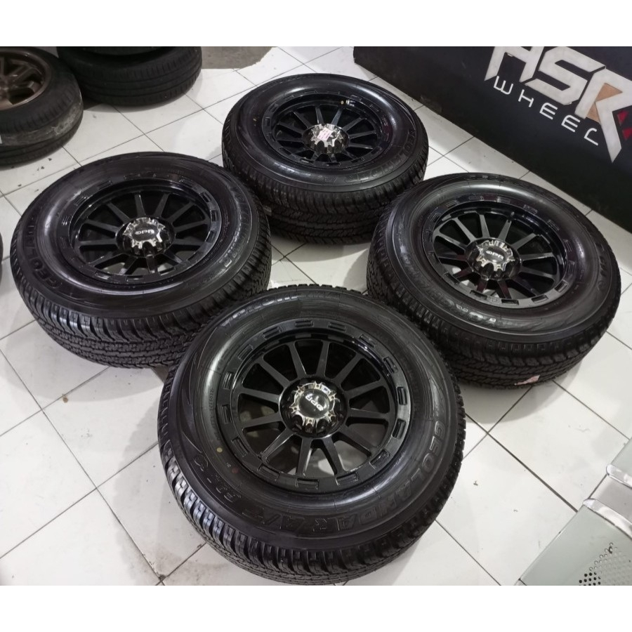 Velg Bekas Mobil Pajero, Fortuner, Ring 17 Velg Hsr Wheel DPR Ban 265 65 R17 Yokohama