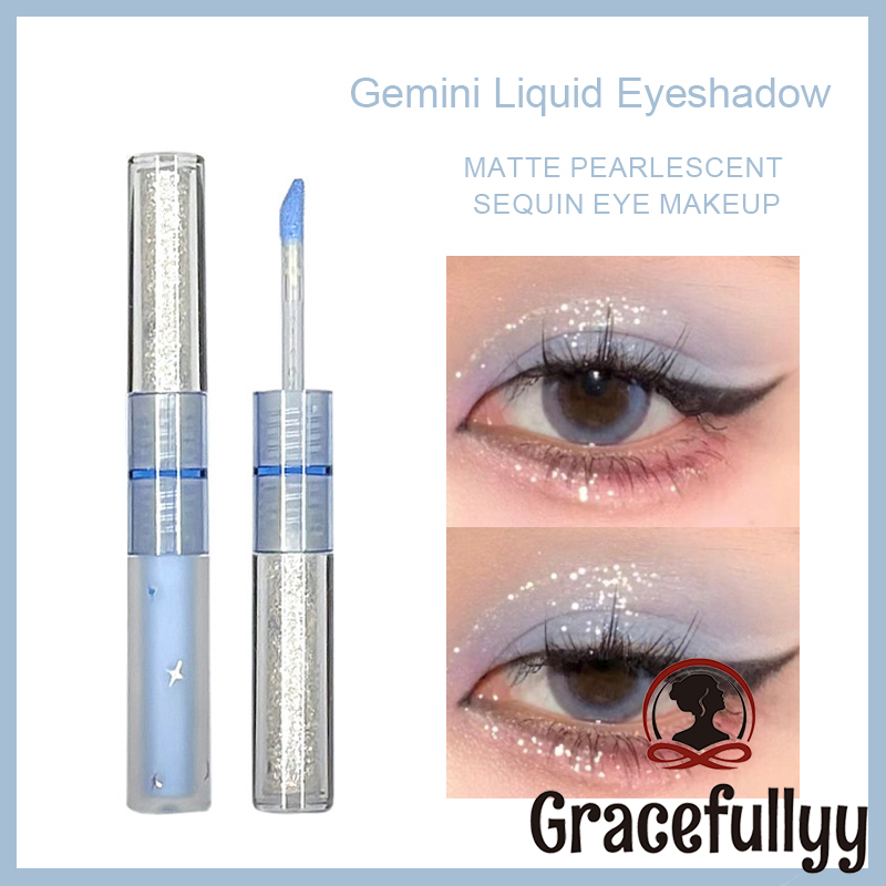 [COD]CIOV Liquid Eyeshadow Matte 2in1 Pearly-Lustre Sequins Eyeshadow Liquid Cair Glitter-GY