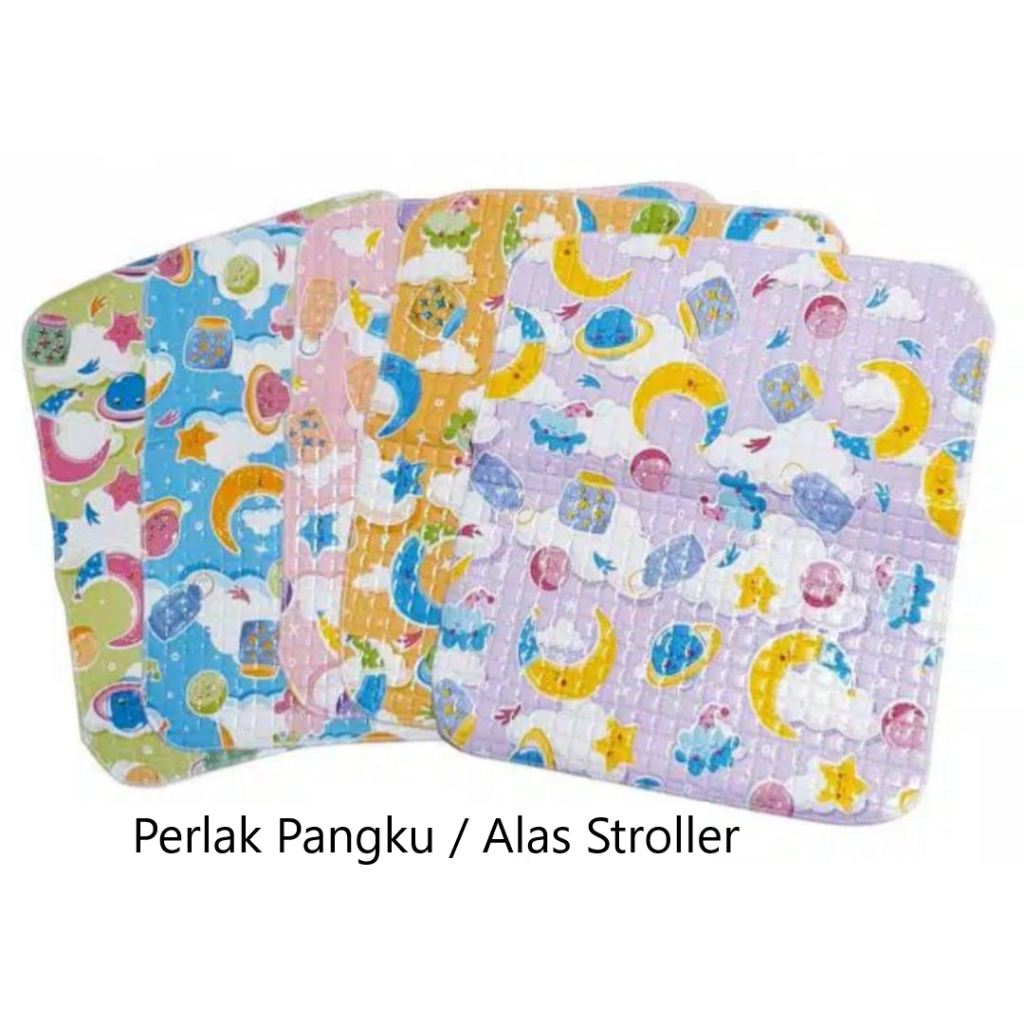 [TOMS] 1pcs Perlak Pangku / Alas Stroller / Alas Ompok Waterproff Stroler Kecil uk. 35 x 40cm / Alas