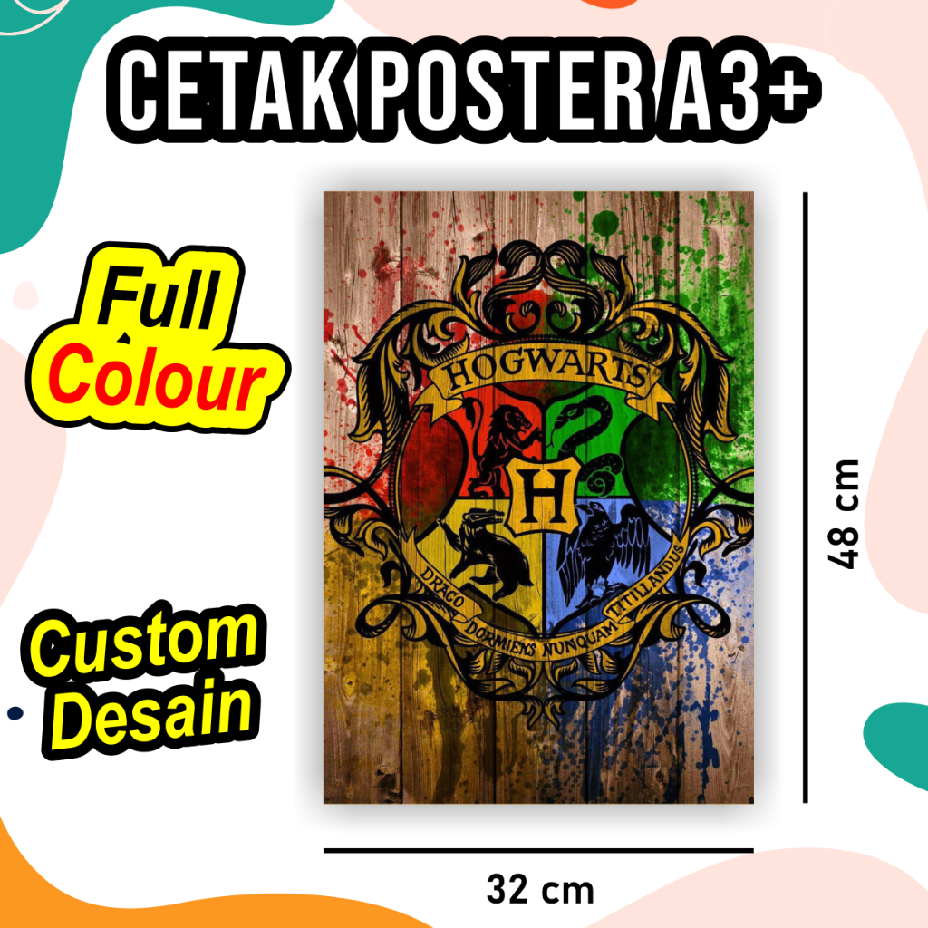 

PRINT CETAK POSTER A3+ CUSTOM (Ukuran A5 up to A4)