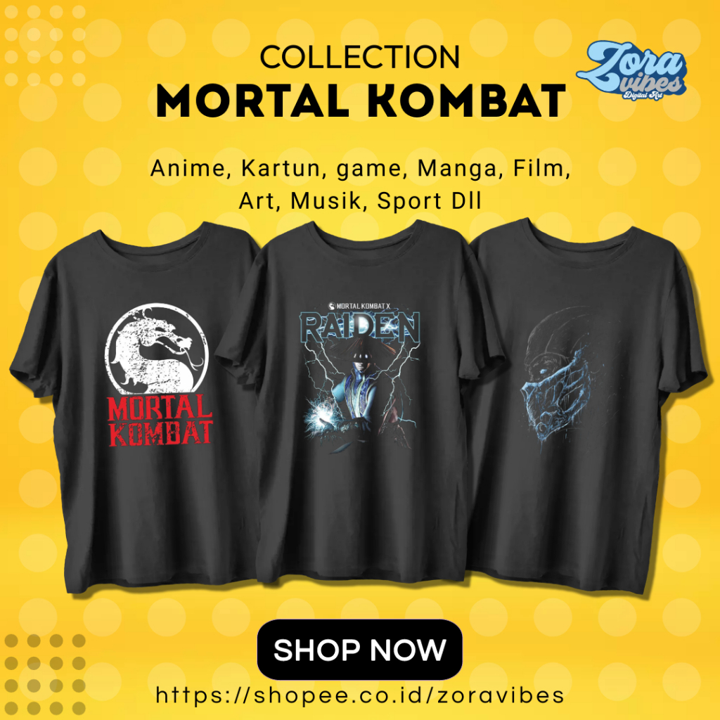T-SHIRT | MORTAL KOMBAT | BAJU | KAOS
