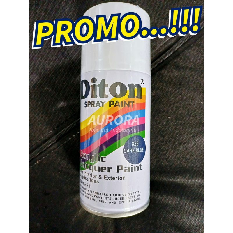 Diton Dark Blue 828 Biru Dongker 300ml | cat semprot pilok pilox sepeda motor mobil navy gelap tua