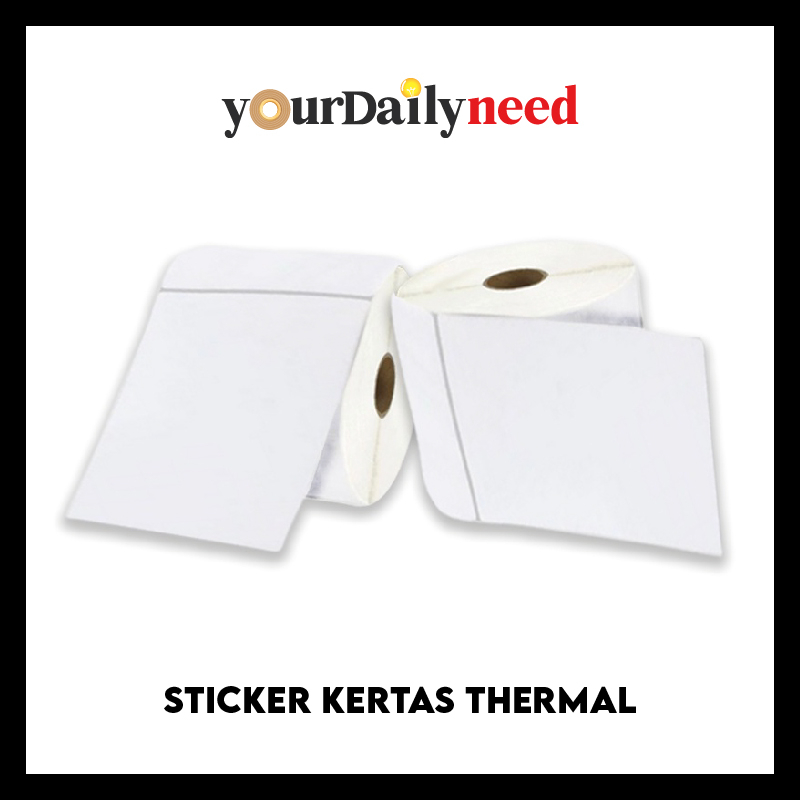 

Sticker Kertas Thermal / Thermal Label 100 x 150 mm A6 isi 500 pcs