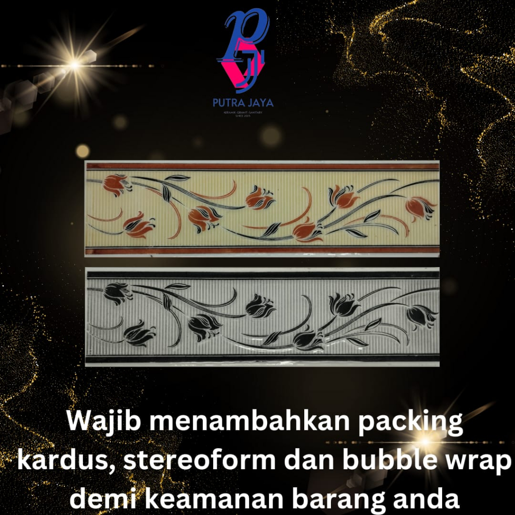 Lis Keramik Dinding Rumah/Teras/Dapur Ukuran 8x30