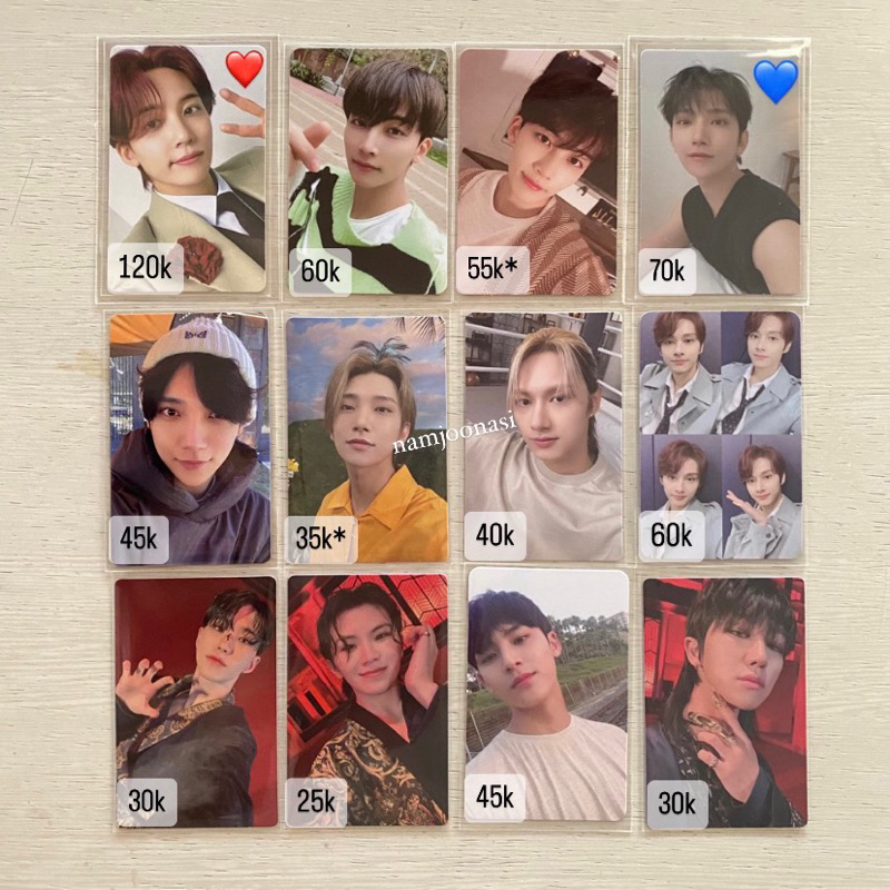 photocard pc seventeen jeonghan joshua jun hoshi woozi mingyu the8 hao dvd incomplete henggarae atta