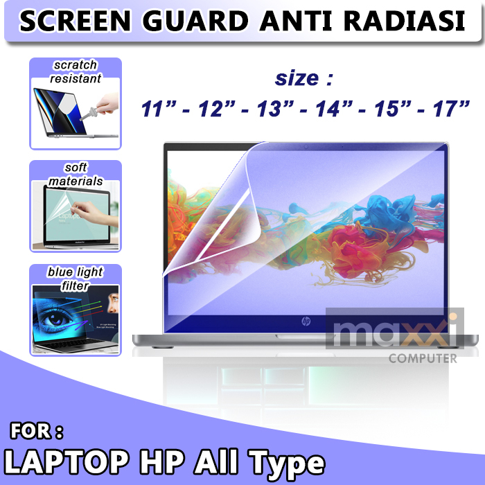 4 PILIHAN JENIS ANTI GORES Laptop Leptop HP 11 12 13 14 15 17 Inch 14s 15s Chromebook Pavilion Aero 