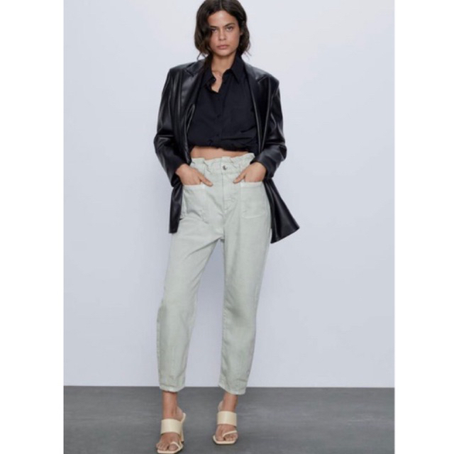 ZARA BAGGY PAPERBAG JEANS