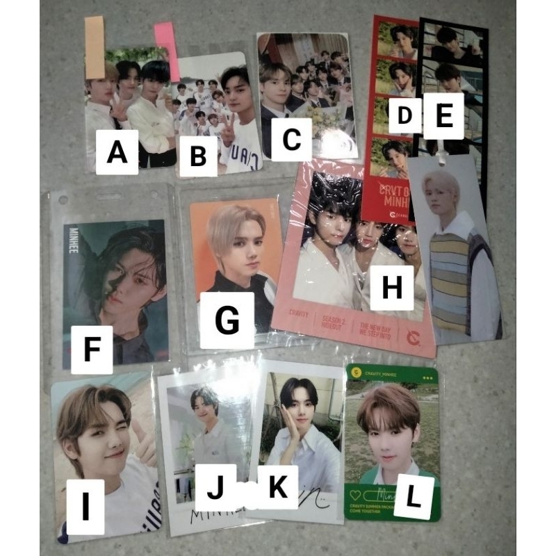 PC PHOTOCARD CRAVITY UNIT GRUP MINHEE