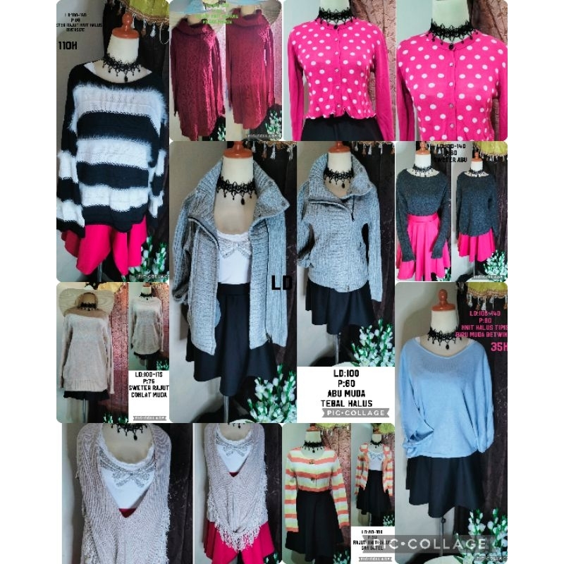 SWETER RAJUT//RAJUT SEWETER//RAJUT KNIT//DRESS RAJUT//SWETER FUZI//PRELOVED