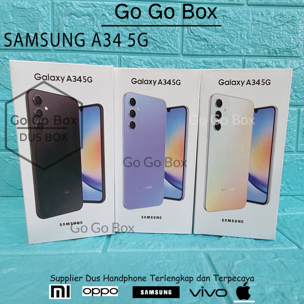 DUS DUSBOX SAMSUNG A34 5G -GRATIS STICKER- DAN FULLSET(CHARGER + EARPHONE) -BOX SAMSUNG